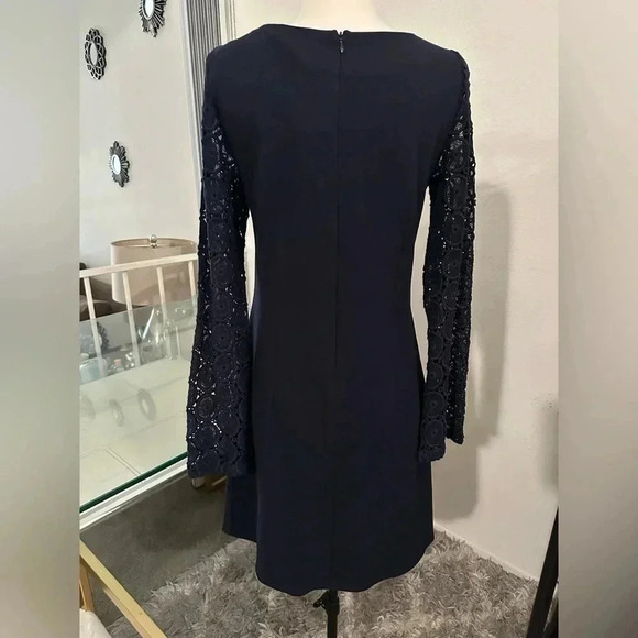 Philosophy embroidered long sleeve mini dress size S stretch - Picture 2 of 5